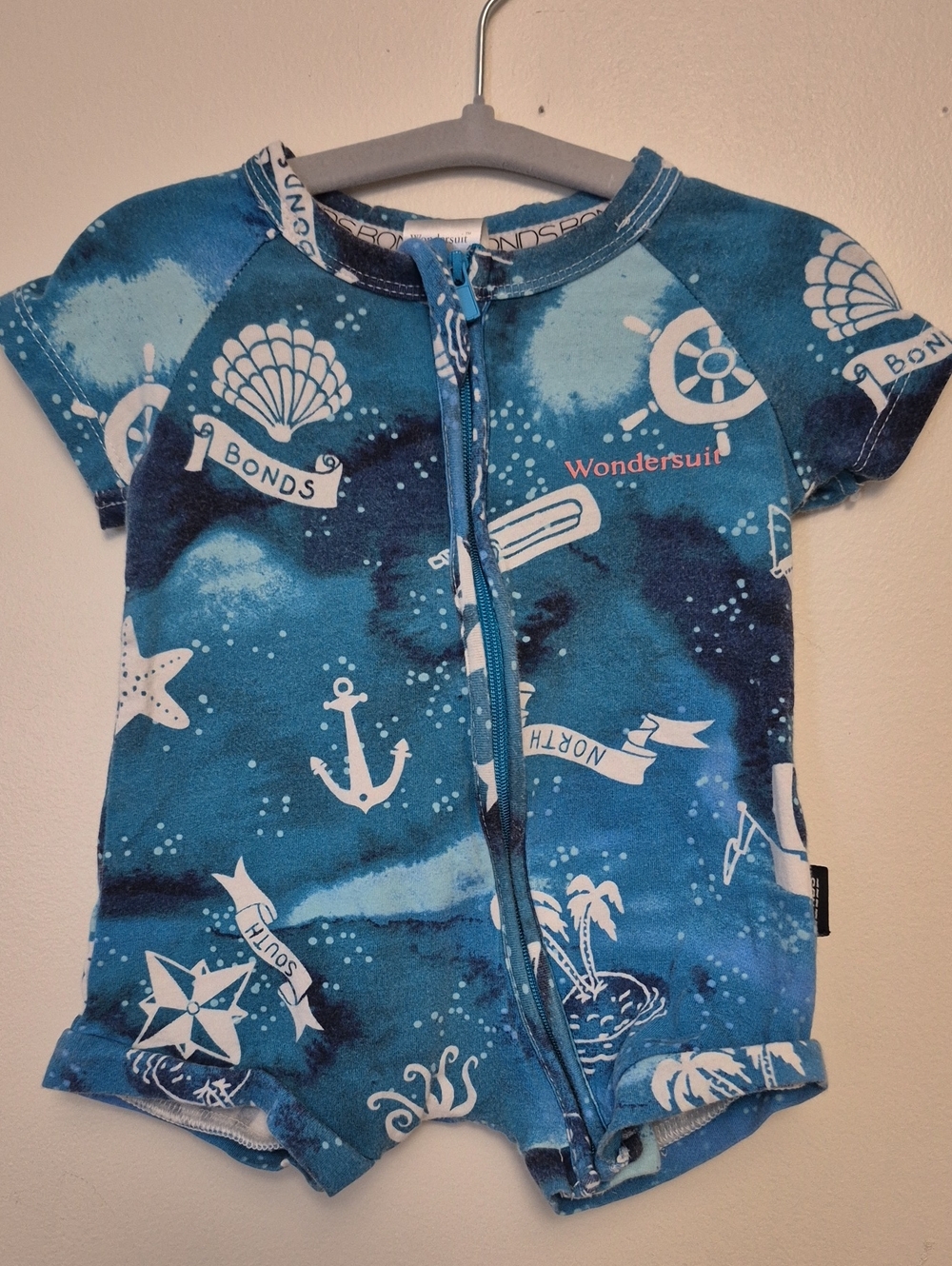 0-3mth - Sailor's Dream Bonds Zip Romper